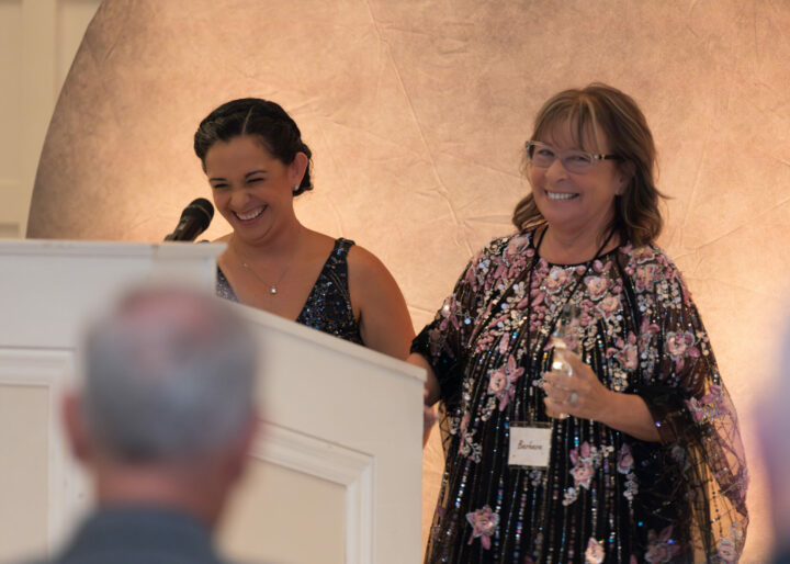 Barbara Strong, AWF's COO, receiving the Guiding Star Award at Night of a Million Stars Gala on Saturday, September 13th 